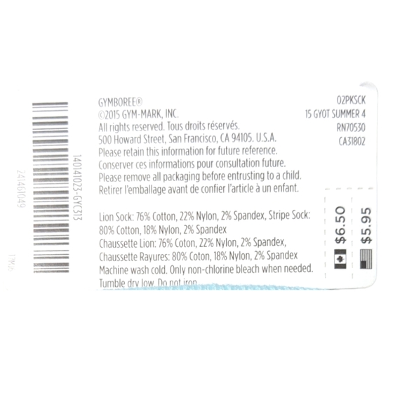 Gymboree 3-6m Camouflage/Stripes Green/Blue Socks - Picture 4 of 4